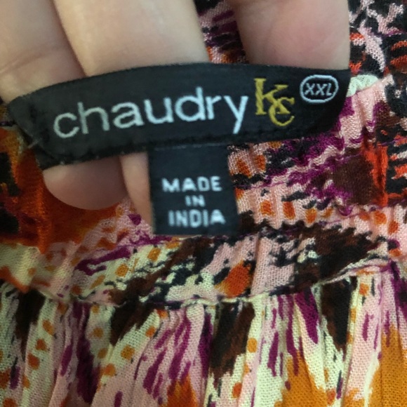 Chaudry KC Boho Indian Gauze Maxi Skirt XXL - Picture 3 of 5